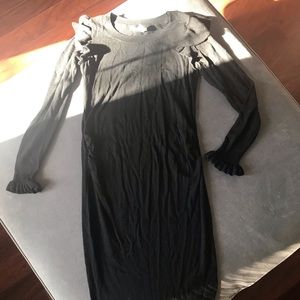 Black maternity sweater dress